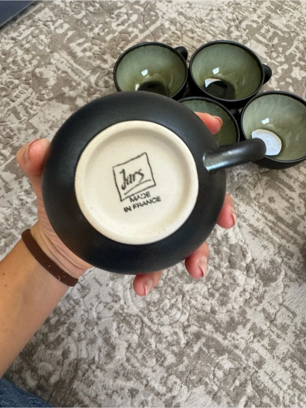 Jars France Tourron Samoa Saucer and Tea Cup Set Crate & Barrel